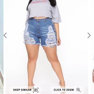 Women’s Distressed Bermuda Shorts